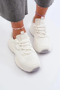 Best Big Star Shoes Sneakersy Damskie HI-POLY SYSTEM Big Star NN274A107 Białe Biały