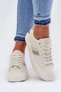 Lee Sneakersy Damskie LAYLA WOMEN LOW 50251003 Zgaszona Biel Biały