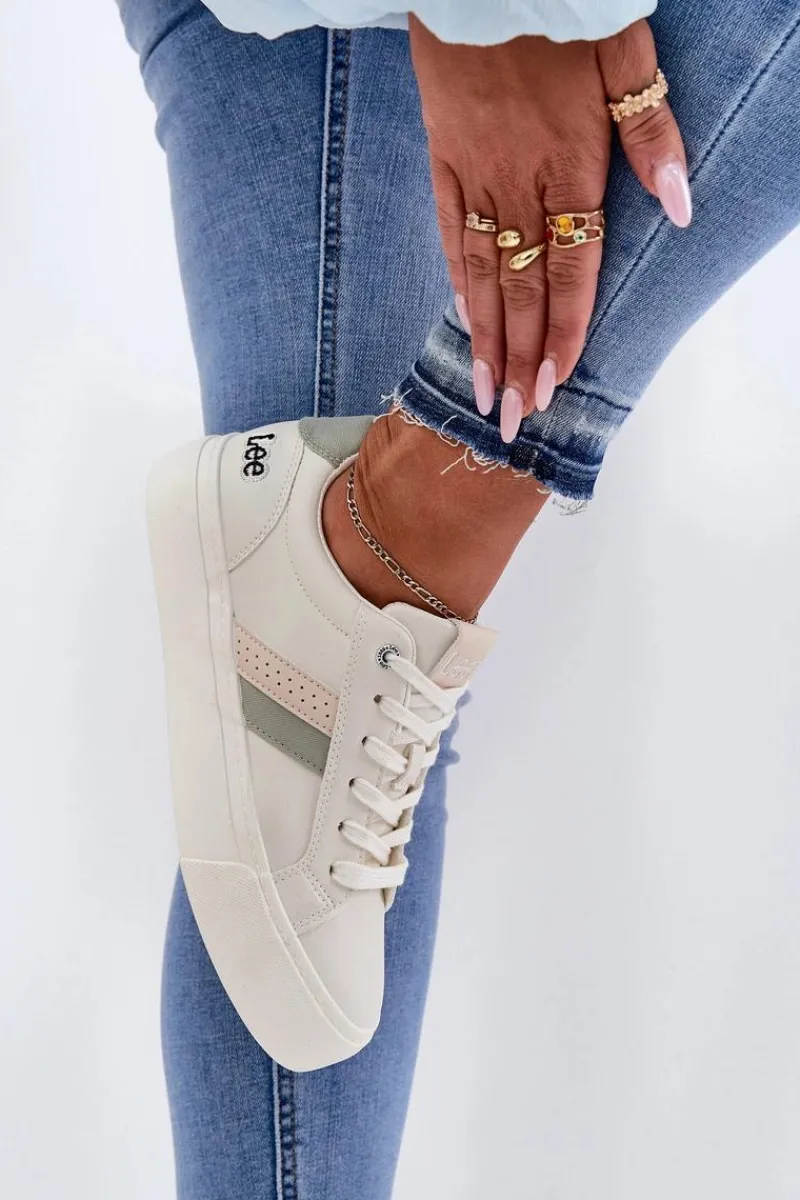 Lee Sneakersy Damskie LAYLA WOMEN LOW 50251003 Zgaszona Biel Biały