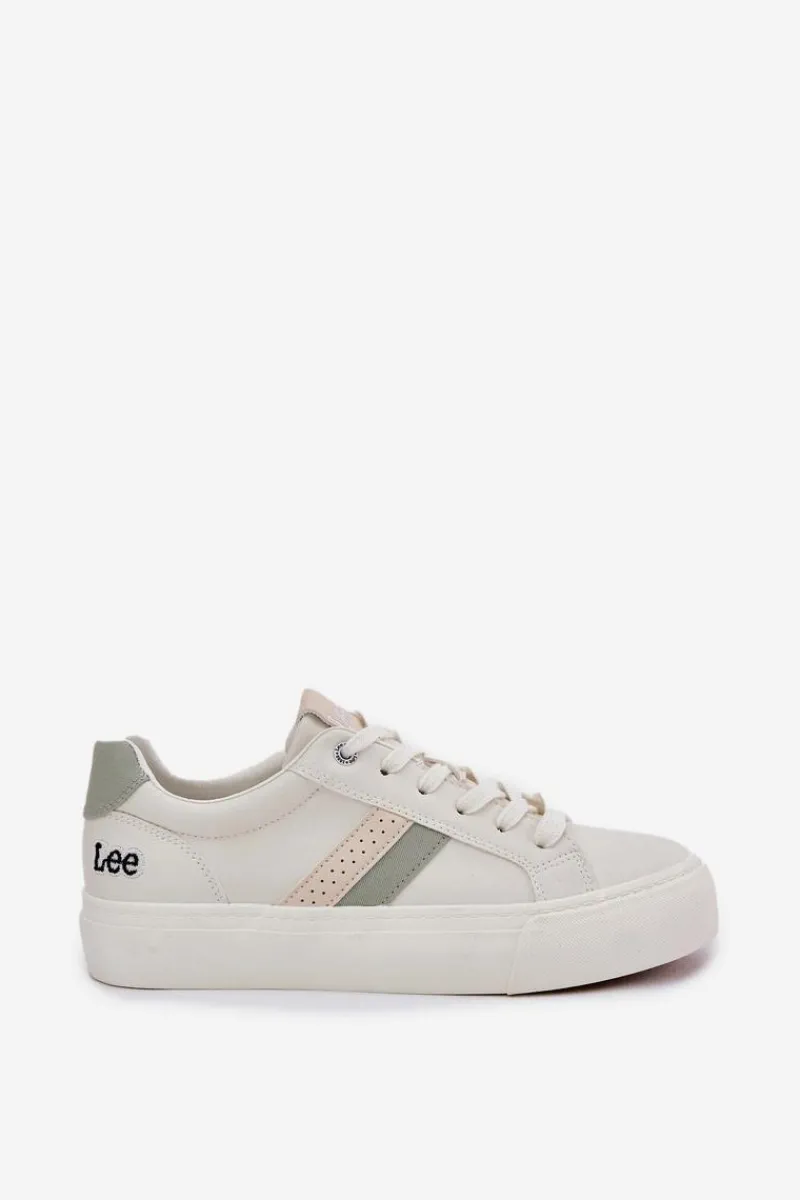 Lee Sneakersy Damskie LAYLA WOMEN LOW 50251003 Zgaszona Biel Biały