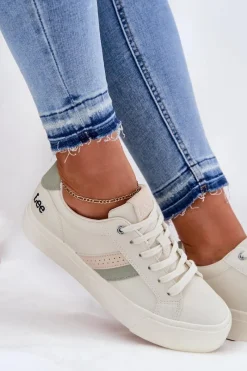 Lee Sneakersy Damskie LAYLA WOMEN LOW 50251003 Zgaszona Biel Biały