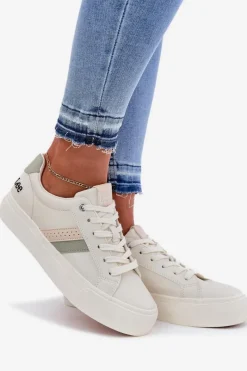 Lee Sneakersy Damskie LAYLA WOMEN LOW 50251003 Zgaszona Biel Biały