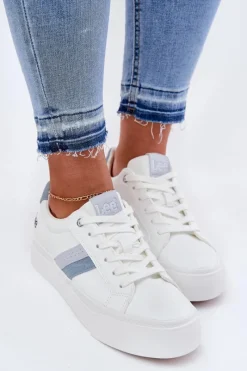 Sale Sneakersy Damskie LAYLA WOMEN LOW 50251003 Białe Damskie Sneakersy Damskie