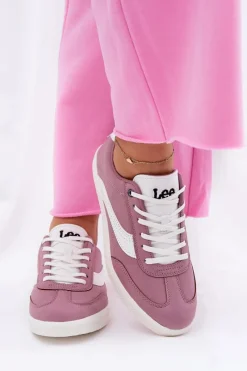 Outlet Lee Sneakersy Damskie LIAN WOMEN LOW 50251005.72G Fioletowe Fioletowy