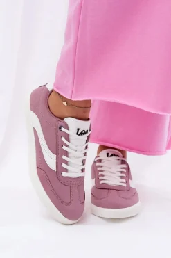 Outlet Lee Sneakersy Damskie LIAN WOMEN LOW 50251005.72G Fioletowe Fioletowy