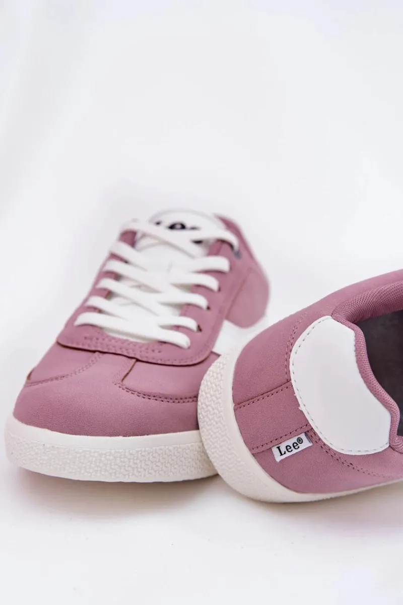 Outlet Lee Sneakersy Damskie LIAN WOMEN LOW 50251005.72G Fioletowe Fioletowy