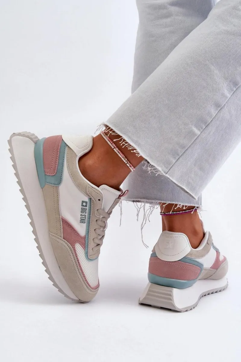 Online Sneakersy Damskie Memory Foam System Big Star NN274690 Białe Damskie Buty Sportowe Na Platformie|Buty Sportowe Big Star