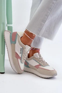 Online Sneakersy Damskie Memory Foam System Big Star NN274690 Białe Damskie Buty Sportowe Na Platformie|Buty Sportowe Big Star