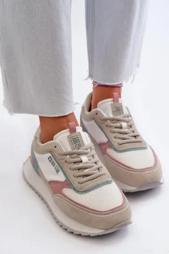 Online Sneakersy Damskie Memory Foam System Big Star NN274690 Białe Damskie Buty Sportowe Na Platformie|Buty Sportowe Big Star