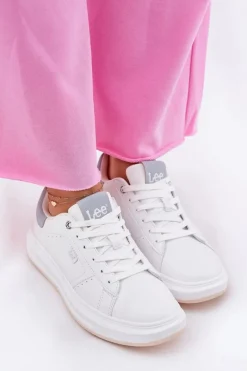 Clearance Lee Sneakersy Damskie Na Platformie NAOMI WOMEN LOW 50251012.06K Białe