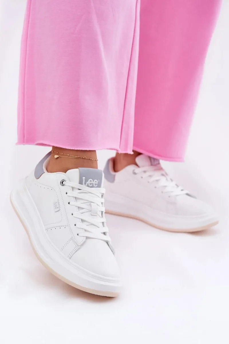 Clearance Lee Sneakersy Damskie Na Platformie NAOMI WOMEN LOW 50251012.06K Białe