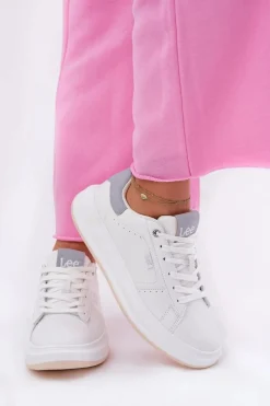 Clearance Lee Sneakersy Damskie Na Platformie NAOMI WOMEN LOW 50251012.06K Białe