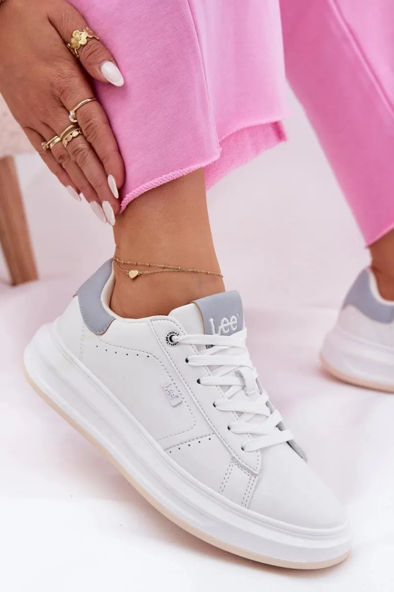 Clearance Lee Sneakersy Damskie Na Platformie NAOMI WOMEN LOW 50251012.06K Białe
