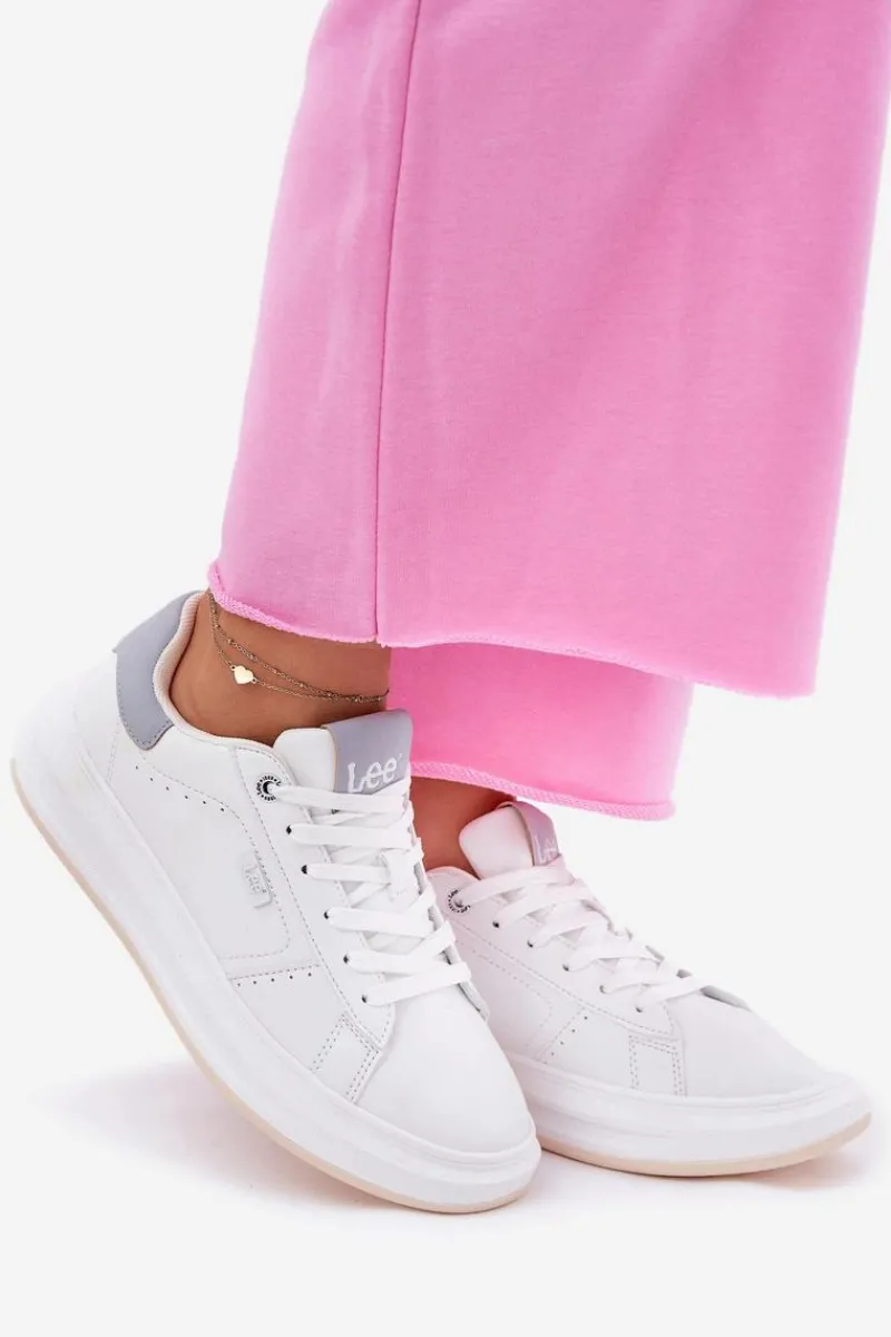 Clearance Lee Sneakersy Damskie Na Platformie NAOMI WOMEN LOW 50251012.06K Białe