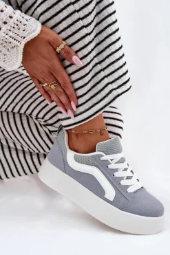 Sale Sneakersy Damskie Na Platformie e Tellnira Damskie Buty Sportowe Na Platformie|Sneakersy Damskie