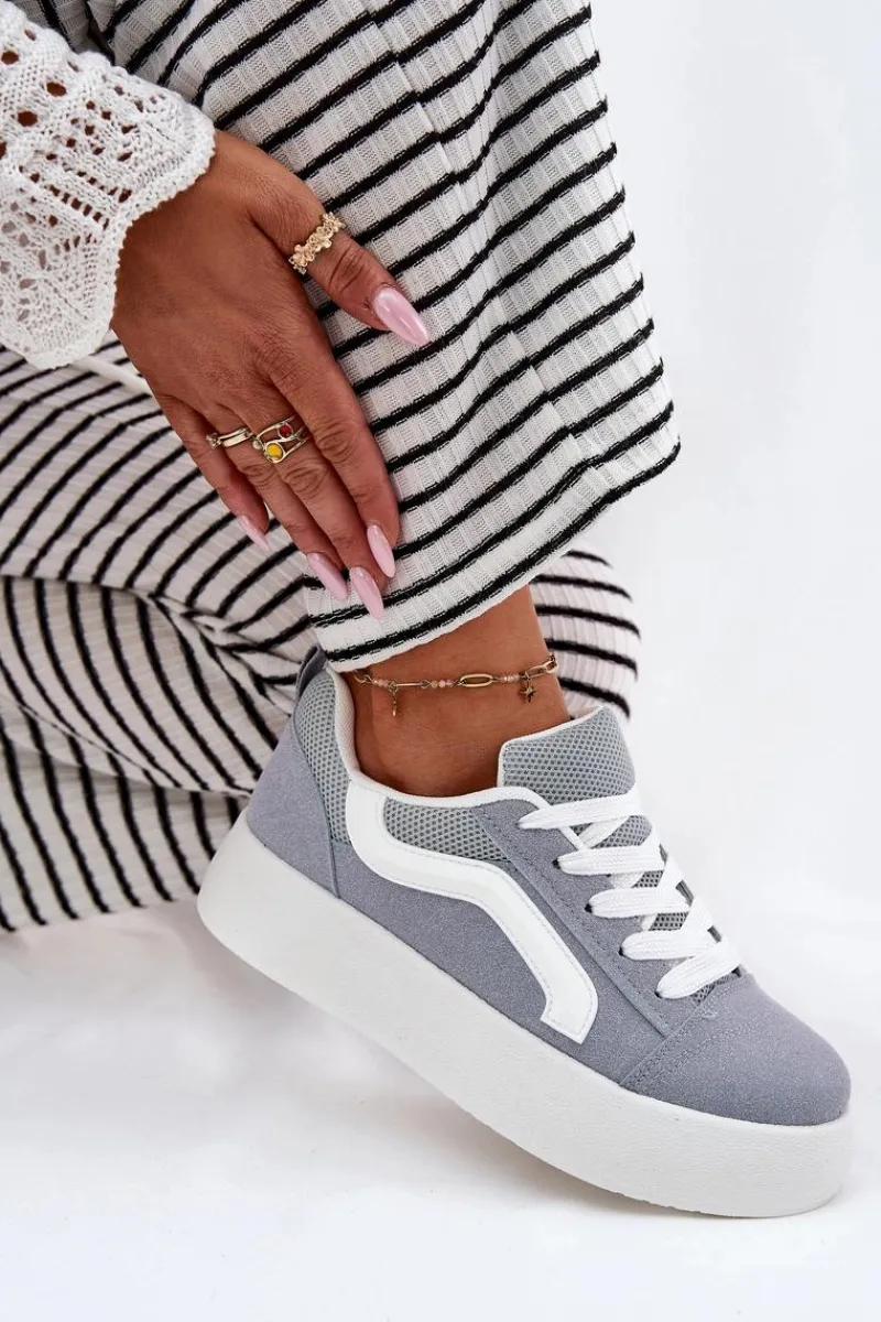 Sale Sneakersy Damskie Na Platformie e Tellnira Damskie Buty Sportowe Na Platformie|Sneakersy Damskie