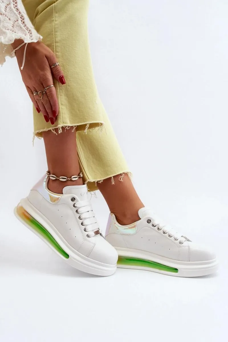 New Sneakersy Damskie Skórzane NN2N4029 Białe Damskie Sneakersy Damskie