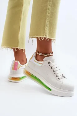 New Sneakersy Damskie Skórzane NN2N4029 Białe Damskie Sneakersy Damskie