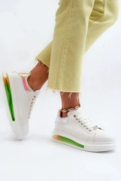 New Sneakersy Damskie Skórzane NN2N4029 Białe Damskie Sneakersy Damskie