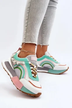Discount GOE Sneakersy Damskie Z Ozdobą NN2N4048 Multikolor