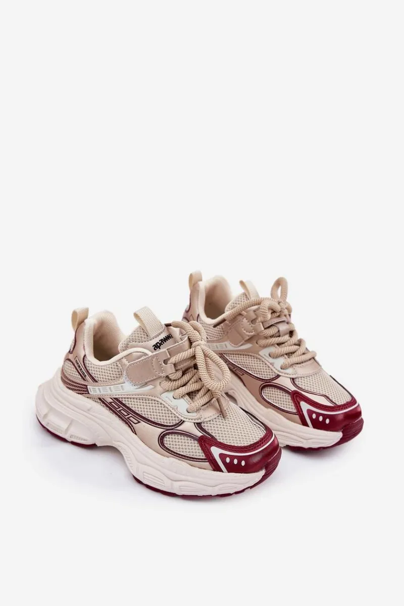 Chłopięce|Dziewczęce>Boto Sneakersy Dziecięce Na Grubej Podeszwie Złote Xairana Złoty