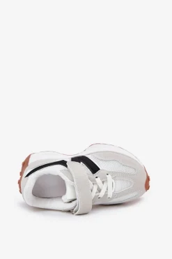 Chłopięce|Dziewczęce></noscript>Boto Sneakersy Dziecięce Na Rzep Szare Tezzu