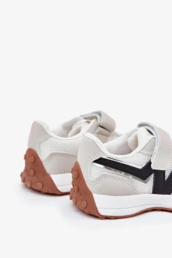 Chłopięce|Dziewczęce></noscript>Boto Sneakersy Dziecięce Na Rzep Szare Tezzu