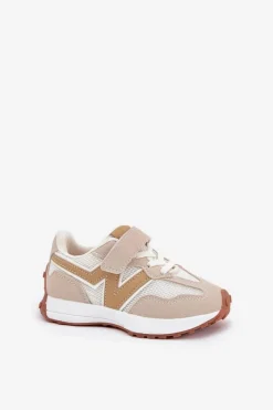 Sale Boto Sneakersy Dziecięce Na Rzep Beżowe Tezzu