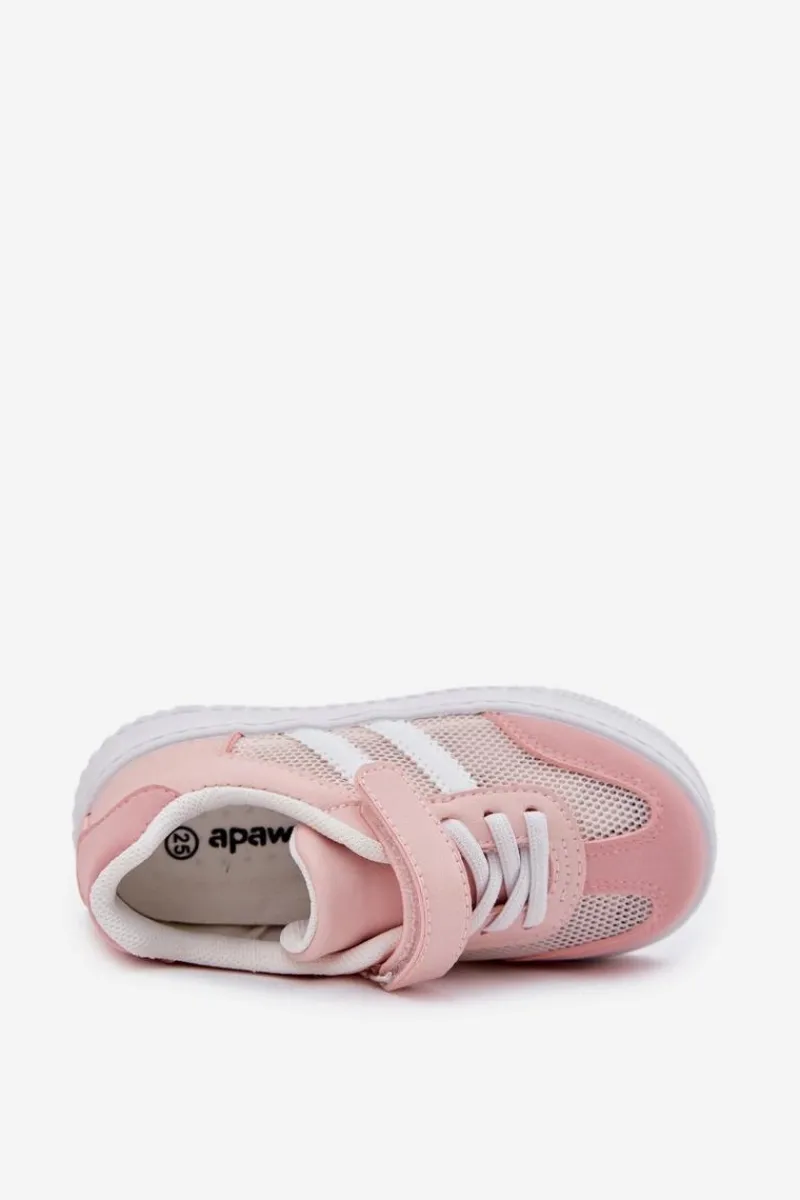 Dziewczęce|Back To School>Boto Sneakersy Dziecięce Na Rzep Różowe Sepovia