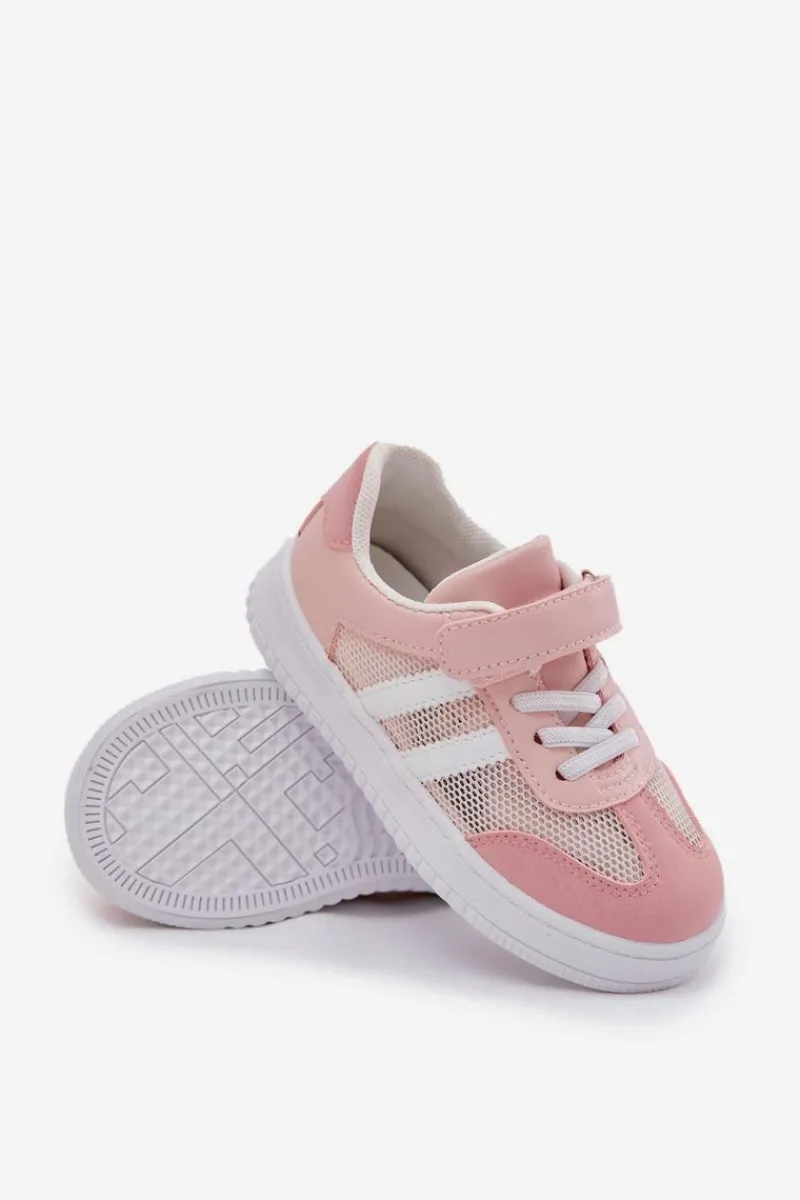 Dziewczęce|Back To School>Boto Sneakersy Dziecięce Na Rzep Różowe Sepovia