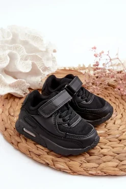 Chłopięce|Dziewczęce>Boto Sneakersy Dziecięce Na Rzep Czarne Krissandra Czarny