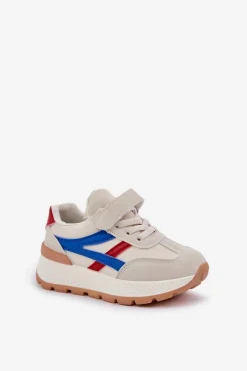 Chłopięce|Dziewczęce>Boto Sneakersy Dziecięce Na Rzep Beżowe Savilia