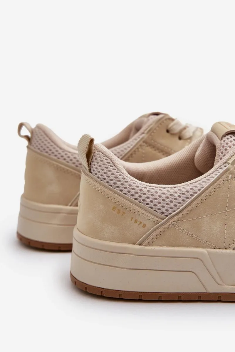 Obuwie Sportowe Męskie>Big Star Shoes Sneakersy Męskie Big Star NN174095 Beżowe