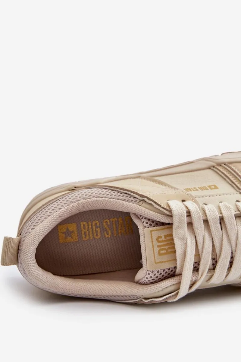 Obuwie Sportowe Męskie>Big Star Shoes Sneakersy Męskie Big Star NN174095 Beżowe