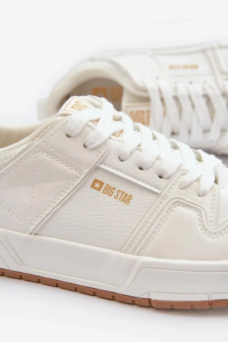 Online Big Star Shoes Sneakersy Męskie Big Star NN174093 Białe Biały