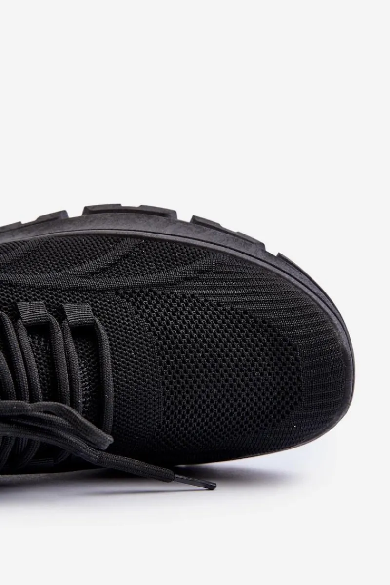 Sale Big Star Shoes Sneakersy Męskie HI-POLY SYSTEM Big Star NN174467 Czarne Czarny