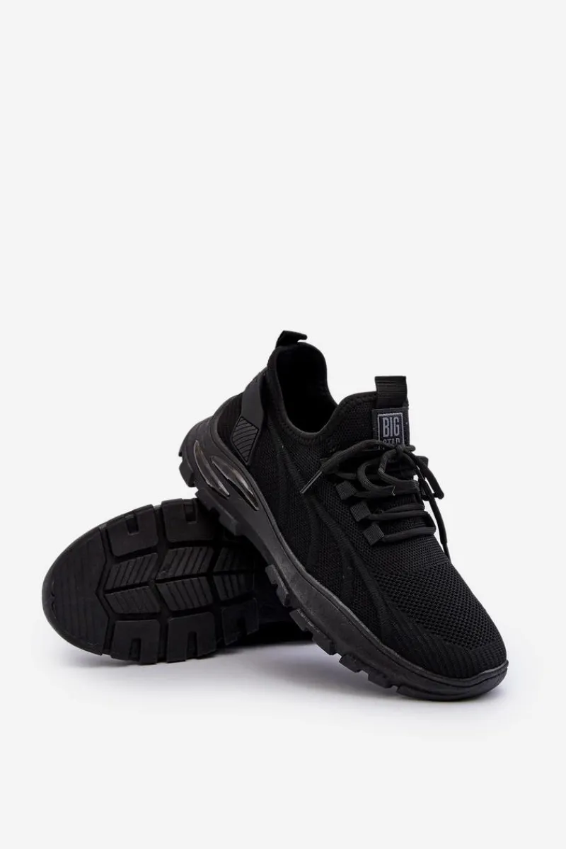 Sale Big Star Shoes Sneakersy Męskie HI-POLY SYSTEM Big Star NN174467 Czarne Czarny