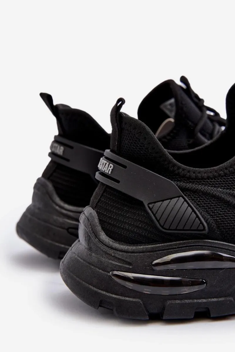 Sale Big Star Shoes Sneakersy Męskie HI-POLY SYSTEM Big Star NN174467 Czarne Czarny