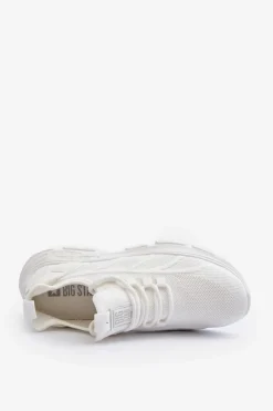 Sale Sneakersy Męskie HI-POLY SYSTEM Big Star NN174468 Białe Męskie Obuwie Sportowe Męskie