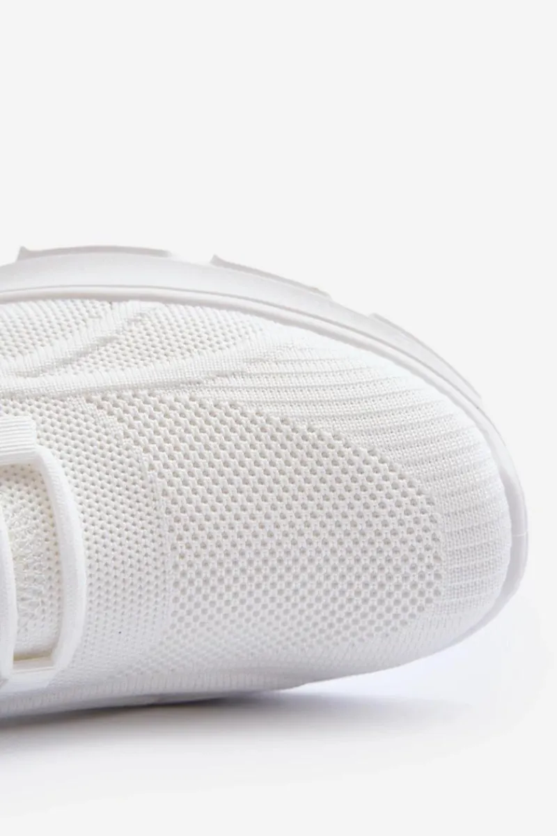 Sale Sneakersy Męskie HI-POLY SYSTEM Big Star NN174468 Białe Męskie Obuwie Sportowe Męskie