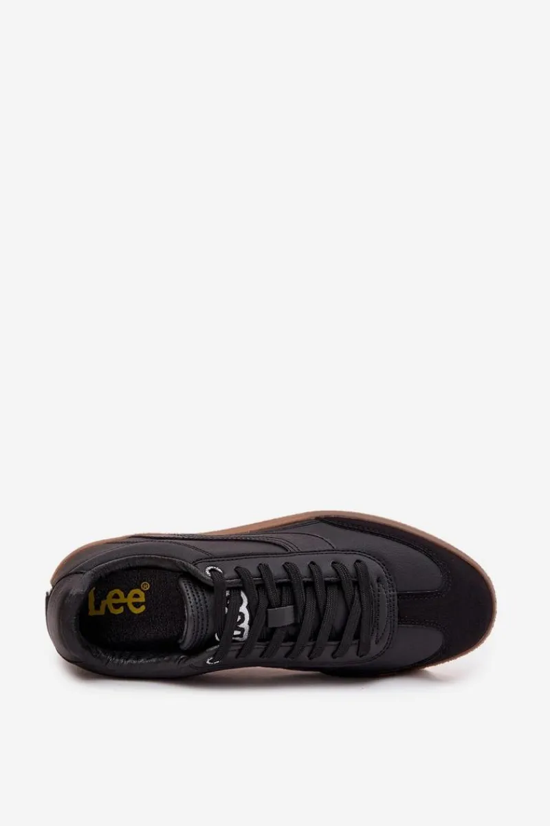 Obuwie Sportowe Męskie>Lee Sneakersy Męskie LIAN MEN LOW 50253045 Czarne