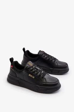 Online Big Star Shoes Sneakersy Męskie Memory Foam System Big Star NN174148 Czarne Czarny