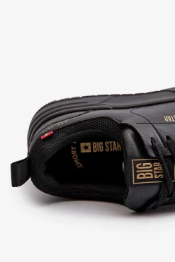 Online Big Star Shoes Sneakersy Męskie Memory Foam System Big Star NN174148 Czarne Czarny