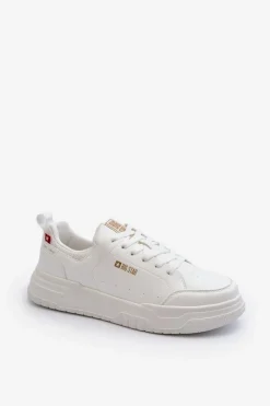 Obuwie Sportowe Męskie>Big Star Shoes Sneakersy Męskie Memory Foam System Big Star NN174149 Białe Biały