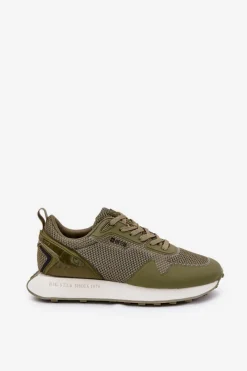 New Big Star Shoes Sneakersy Męskie Na Platformie Big Star RR174360 Hi-Poly System Khaki
