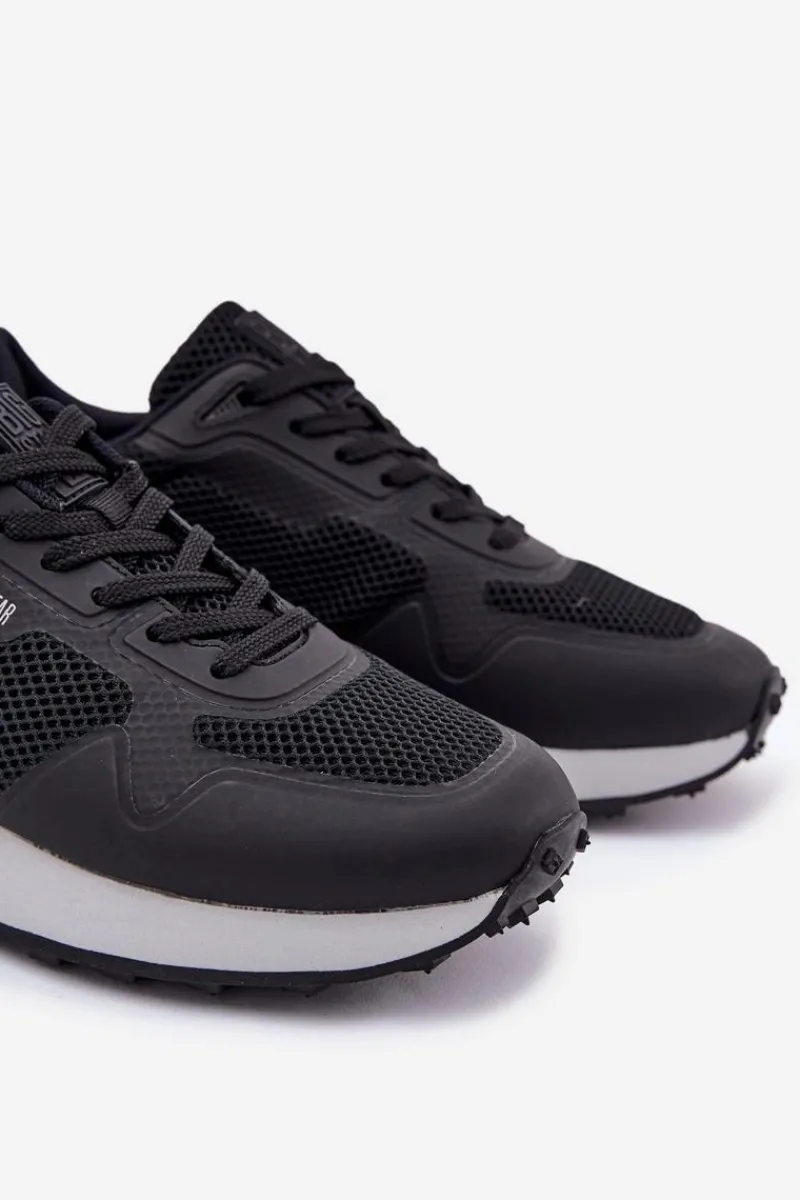 Obuwie Sportowe Męskie>Big Star Shoes Sneakersy Męskie Na Platformie Big Star RR174361 Hi-Poly System Czarne