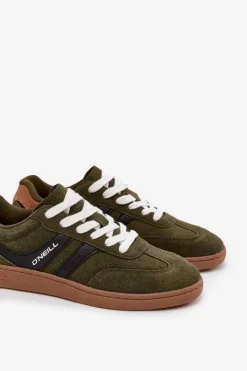 New O'Neill Sneakersy Męskie O`NEILL BAYVILLE MEN LOW 90253041 Ciemnozielone