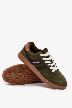 New O'Neill Sneakersy Męskie O`NEILL BAYVILLE MEN LOW 90253041 Ciemnozielone