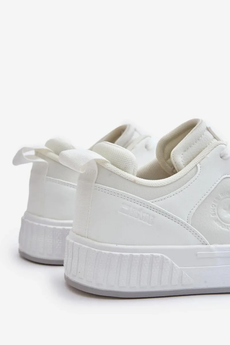 Obuwie Sportowe Męskie>Big Star Shoes Sneakersy Męskie Z Eko Skóry Big Star OO174003 Białe Biały