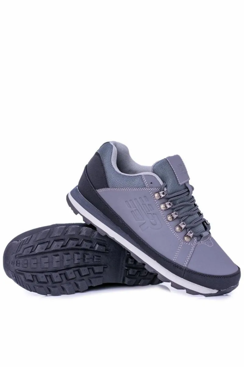 Obuwie Trekkingowe Męskie>Boto Solidne Męskie Szare Buty Trekkingowe Newlans